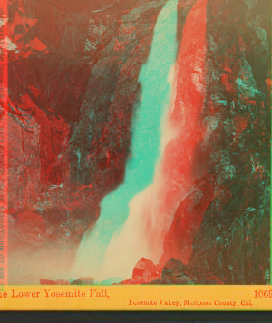 The Lower Yosemite Fall, Yosemite Valley, Mariposa County, Cal. 1861-1873 1861-1878?