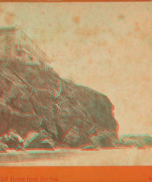 Cliff House from the sea. After 1873 1866?-1876?