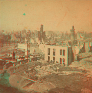 [View after the Chicago fire.] 1871