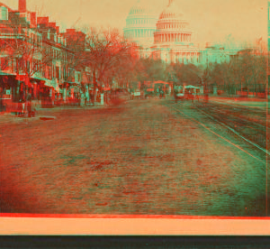 Pennsylvania Avenue and U.S. Capitol. 1865?-1875? 1865-1875