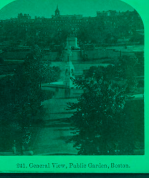 General view, Public Garden, Boston. 1865?-1890?