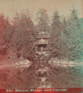 The Binnen Bridge and Cascade, Prospect Park, Brooklyn, N.Y. [1870?-1890?]