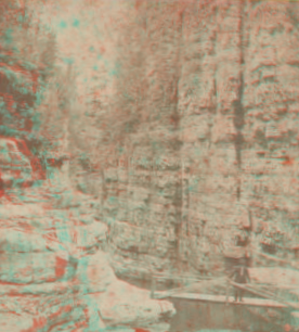 [View in Au Sable Chasm.] 1865?-1885?