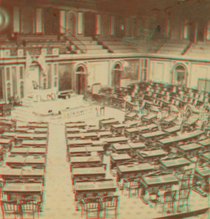 Hall of the House of Representatives. [ca. 1865] 1865?-1885?