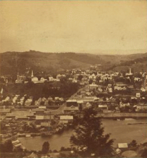 St. Johnsbury, Vt. Looking west from Harris' Hill. 1859-1885?