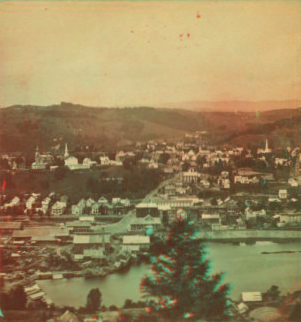 St. Johnsbury, Vt. Looking west from Harris' Hill. 1859-1885?