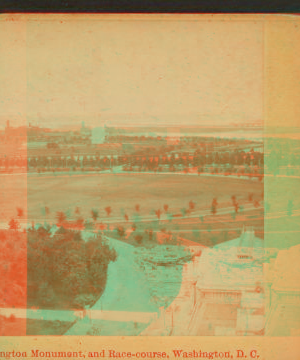 Washington Monument, and Race-course, Washington, D.C.. [ca. 1885] 1859?-1905?