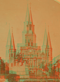 Jackson square, and french Cathedral, New Orleans, U.S.A. 1868?-1890?