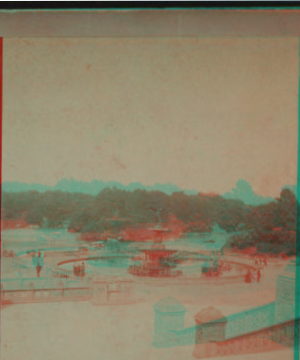 [View of the Terrace, Fountain, and Lake.] 1860?-1890?