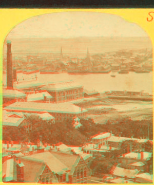 Panorama from Bunker Hill monument, south. 1862?-1885?