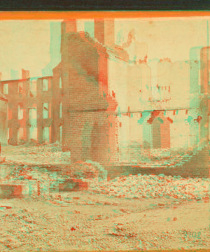 View in the burnt district, near Main St., Richmond, Va. 1861-1865