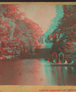 Devil's Lake. [Including view of young women in a rowboat.] 1870?-1890?