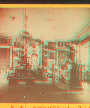 Interior of Independence Hall, Phila. 1865?-1880?