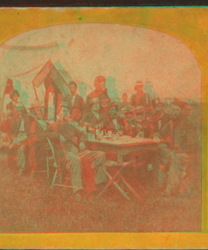 Camp scene at Fortress Monroe, Va. 1865?-1896?