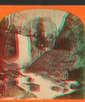 Vernal Fall, height 400 feet, Yo Semite Valley, Cal. 1870?-1883?