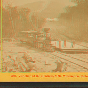 Junction of the Montreal, & Mt. Washington Rail-roads. 1864?-1892?