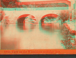 View on the Wissahickon at Ridge Ave. 1860?-1885?