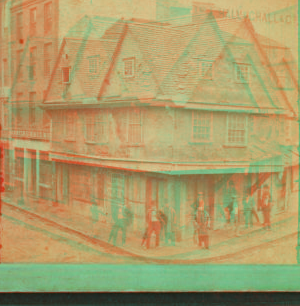 Old house on Dock square, Boston. 1859?-1885?