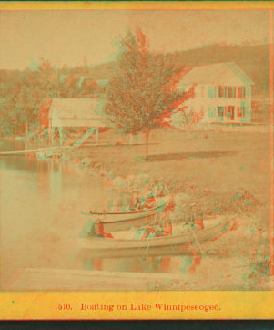 Boating on Lake Winnipeseogee, N.H. [ca. 1872] 1865?-1885?