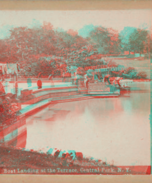 Boat landing at the Terrace, Central Park, N.Y. [1865?-1905?]