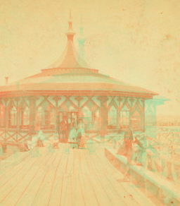 [View of a gazebo.] 1865?-1880?