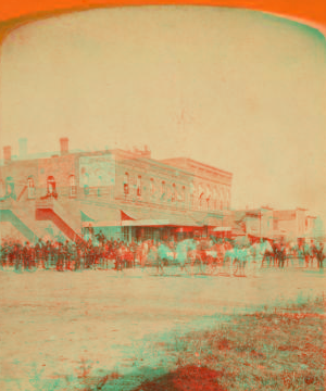 View of a commerial area, Northwood, Iowa. 1865?-1885? ca. 1865?-1885?