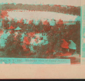 Buffalo, N.Y., 1897. Birdseye view of Camp Jewett, G.A.R. [1865?-1905?]