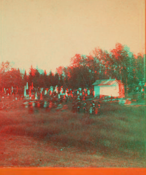 [Decoration day crowds at cemetery in Kirkwood.] 1870?-1895?