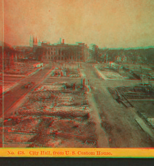 City Hall, from U.S. Custom House. 1866