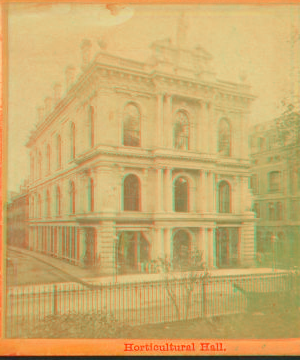 Horticultural hall. 1859?-1885?