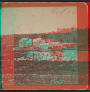 [View of an industrial or mill building in Center Brook.] 187- 1869?-1885?