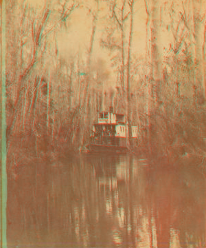 Florida -- Steamer in the Great Cypress Pass -- Ocklawaha. 1886 1870?-1910?