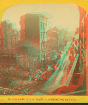 Panoramic view from Washington Street. 1872