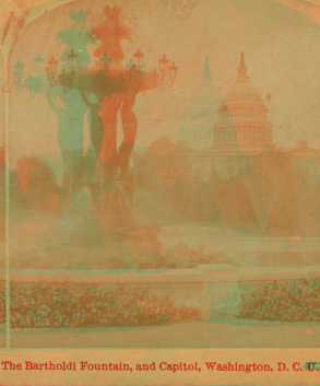 The Bartholdi Fountain and Capitol, Washington, D.C. [1877-1905?] 1859?-1905?