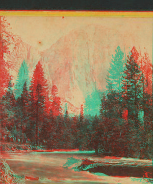 El Capitan,(3100 feet above Valley), from the Merced River. ca. 1870