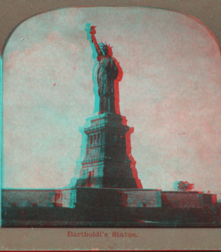 Bartholdi's statue [the Statue of Liberty]. 1865?-1910?