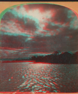 Sunset, Niagara River. [1860?-1885?]