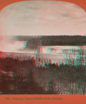 General view of Falls from Canada. 1869?-1880?