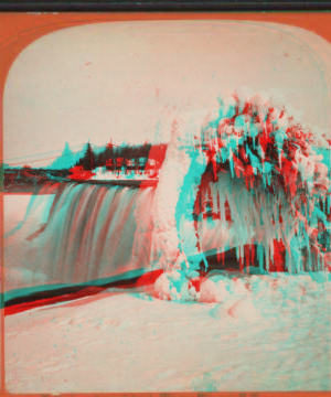 American Falls from Luna Island, Winter, Niagara, N.Y. 1860?-1895?