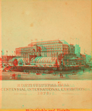 Horticultural Hall. Centennial Interntaional Exhibition, 1876. Fairmont Park, Philadelphia. 1876