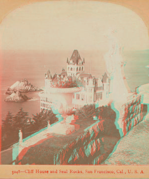 Cliff House and Seal Rocks, San Francisco, Cal. 1870?-1925? 1896-1907