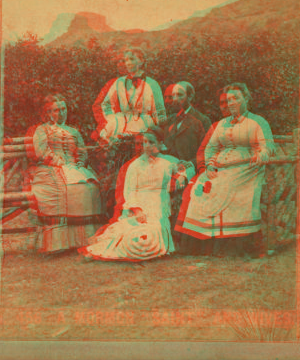 A Mormon "Saint" and wives. 1878-ca. 1885 1865?-1897