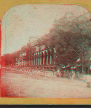 The Seventh Regiment, in front of the Congress Hall, Saratoga Springs, July 23d, 1869. 1869 [1863?-1875?]