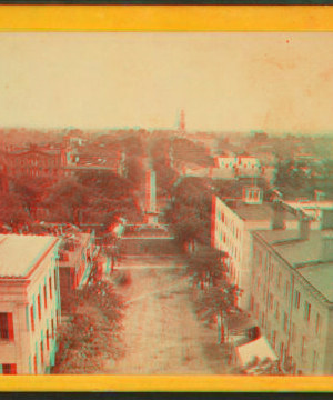 Bird's eye view of Savannah, Georgia. 1867?-1880? 1860-1870