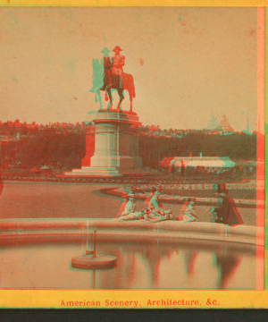 Equestrian statue of Washington, by Ball. 1865?-1890?