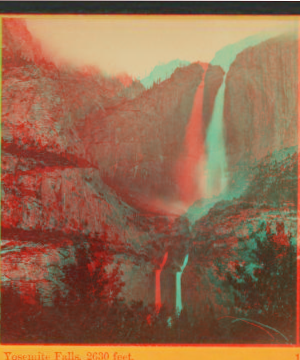 Yosemite Falls, 2630 feet, Yosemite Valley, Mariposa County, Cal. 1861-1873 1861-1878?