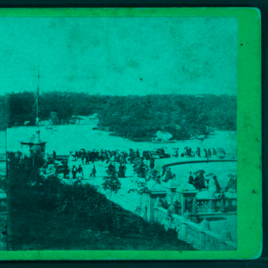 Instantaneous view of the Lake from the Terrace. 1863, 1865