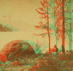 Lake Donner, Sierra Nevada Mts., Mount Stanford in the distance. 1868?-1875?