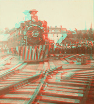 The first train to cross ... bridge June 5th 1897, Wrightsville 11:32 AM. 1897 1859?-1897