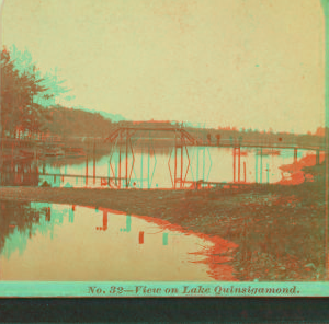 View on Lake Quinsigamond. 1870?-1885?